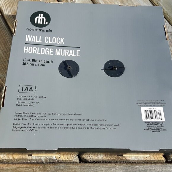 Home Trends Wall Clock Delicious Fresh Coffee - Picture 2 of 2